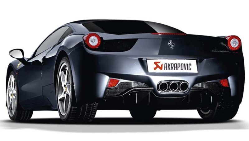 Escape Akrapovic Slip On Titanio Ferrari 458 Italia y 458 Spyder