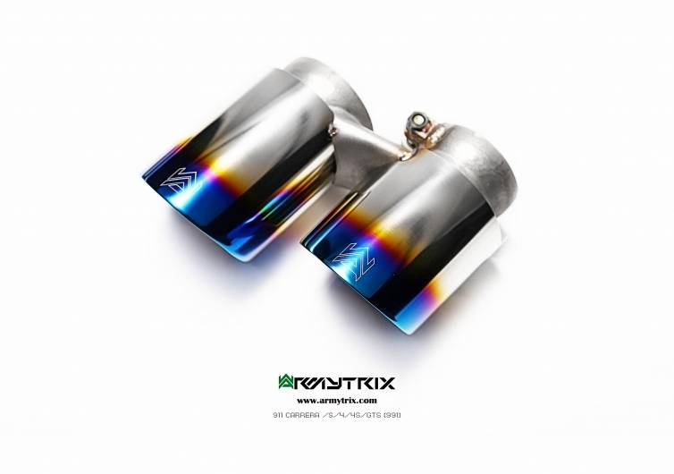 Escape Armytrix SS. Inox. Valvetronic Porsche 991 Turbo Turbo S