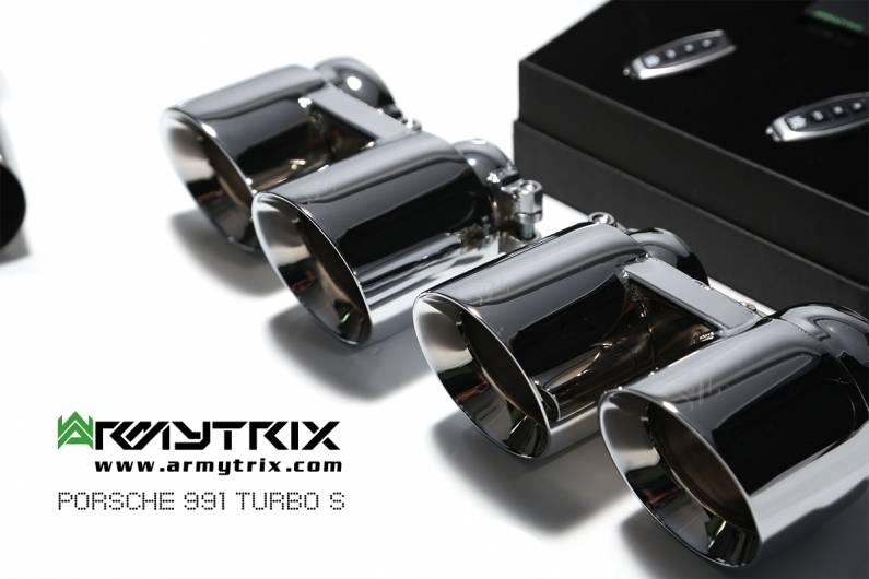 Escape Armytrix SS. Inox. Valvetronic Porsche 991 Turbo Turbo S