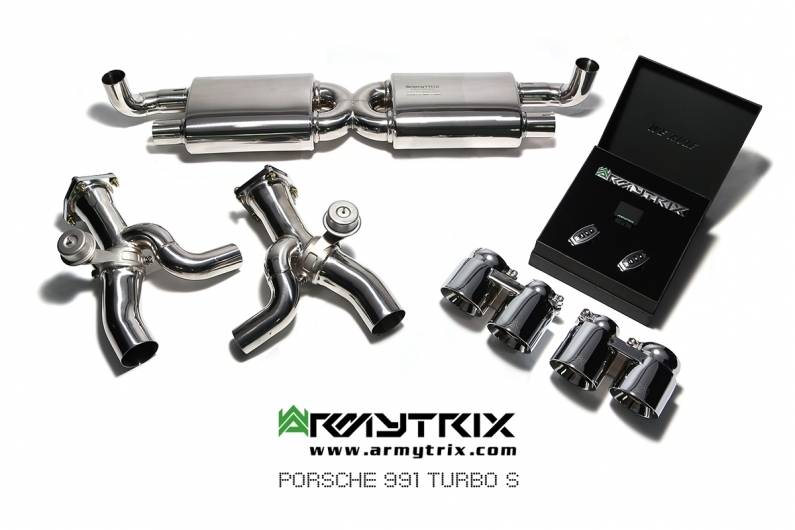 Escape Armytrix SS. Inox. Valvetronic Porsche 991 Turbo Turbo S