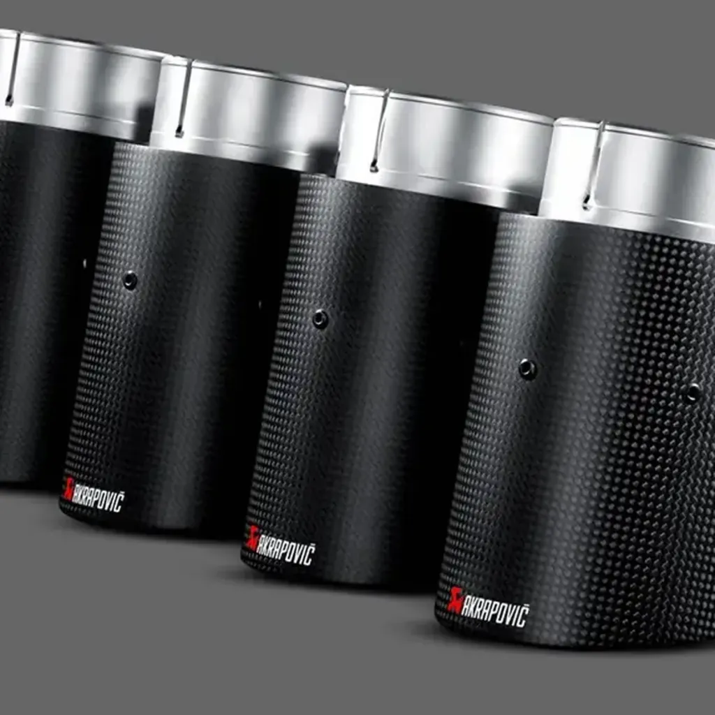 Colas de escape Akrapovič de carbon,dia 115 mm para Chevrolet Corvette C7 Z06