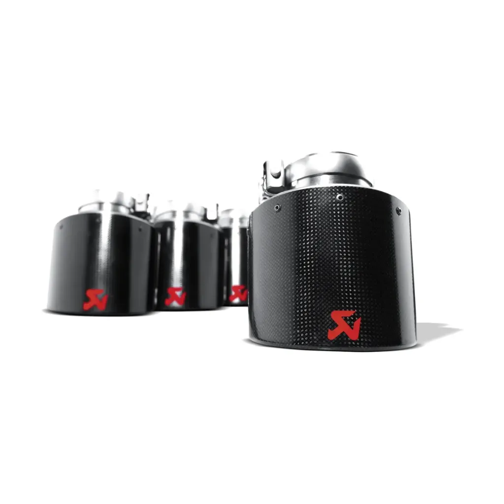Colas de escape Akrapovič de carbono, Ø 125 mm para Chevrolet Corvette C6 Z06