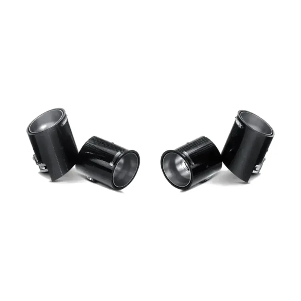 Colas de escape Akrapovič de carbono para BMW 1M E82