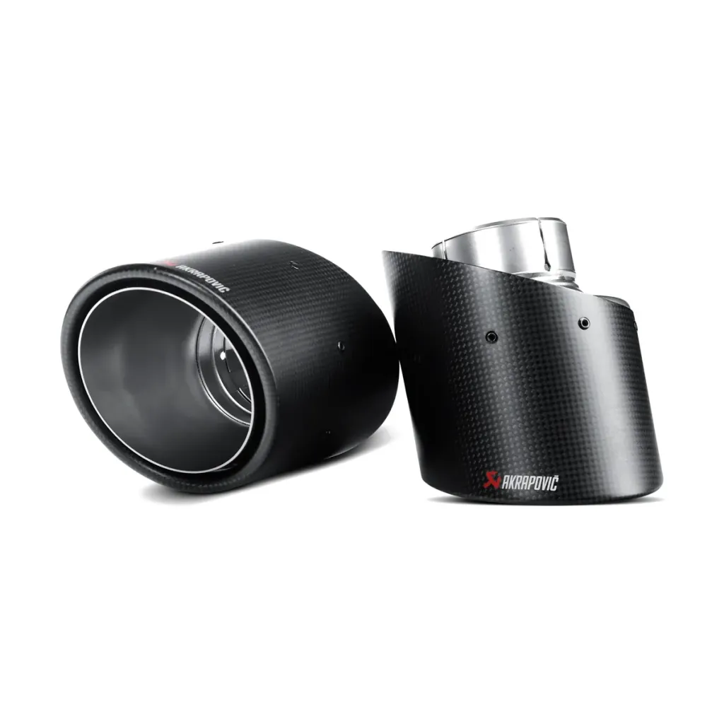 Colas de escape Akrapovič de carbono para Fiat 500