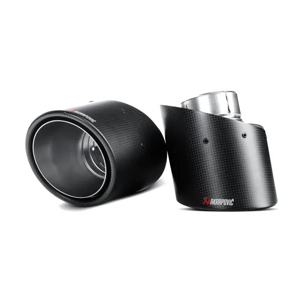 Colas de escape Akrapovič de carbono para Fiat 500