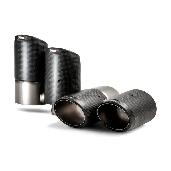 Colas de escape Akrapovič de carbono para Porsche Cayenne PO536