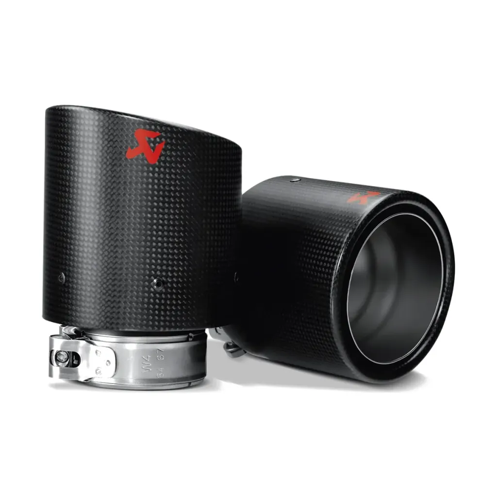 Colas de escape Akrapovič de carbono para Volkswagen Golf