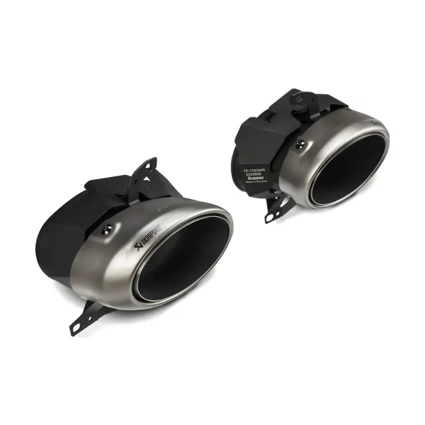 Colas de escape Akrapovič de titanio para Porsche 911 991 Turbo (TP-T/S/34)