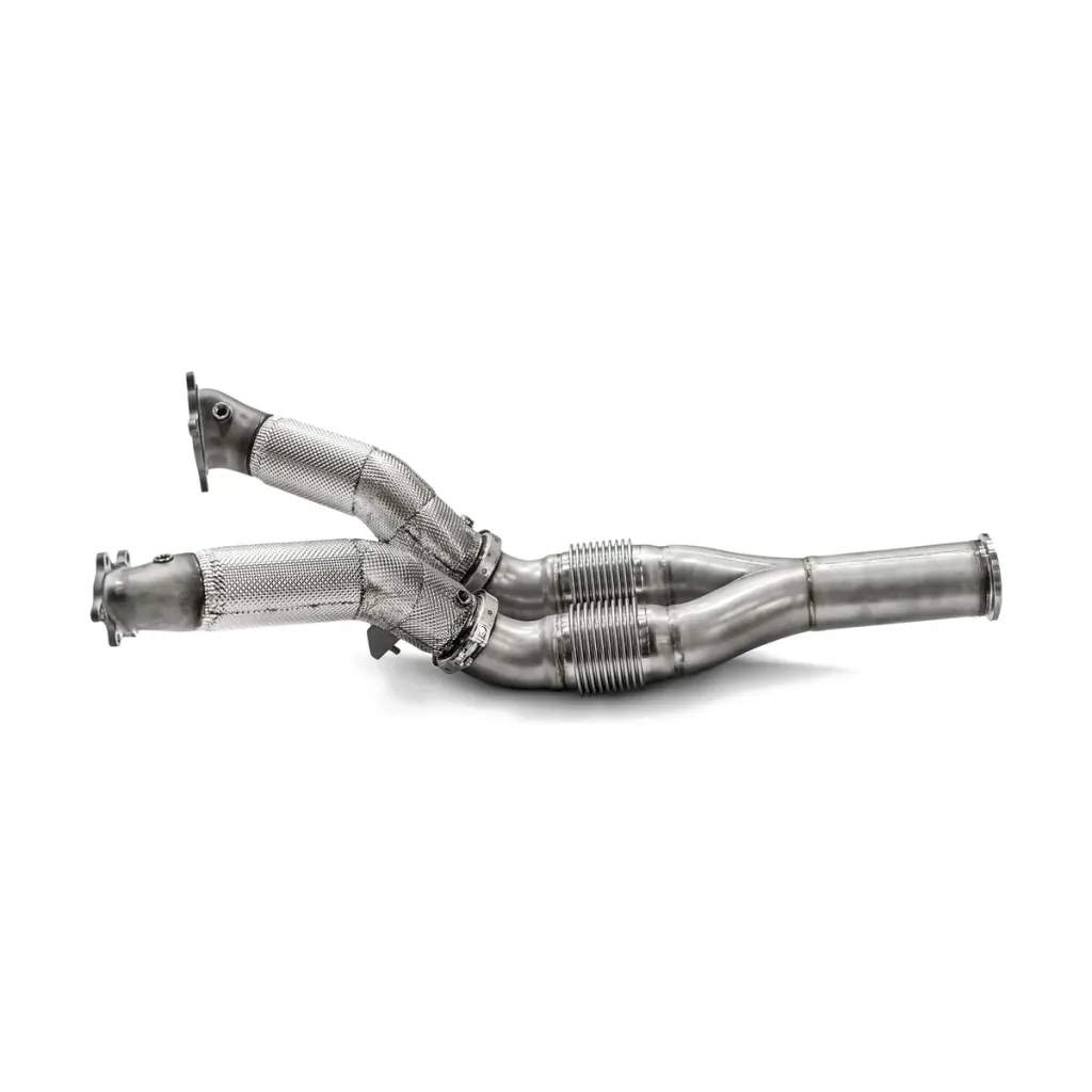 Downpipe y link pipe Akrapovič de acero inoxidable para Nissan GT-R R35 Spec V