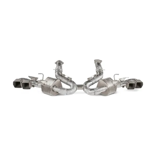 Escape Slip-On Line Akrapovič de titanio para Chevrolet Corvette C8 (S-CO/TI/4)