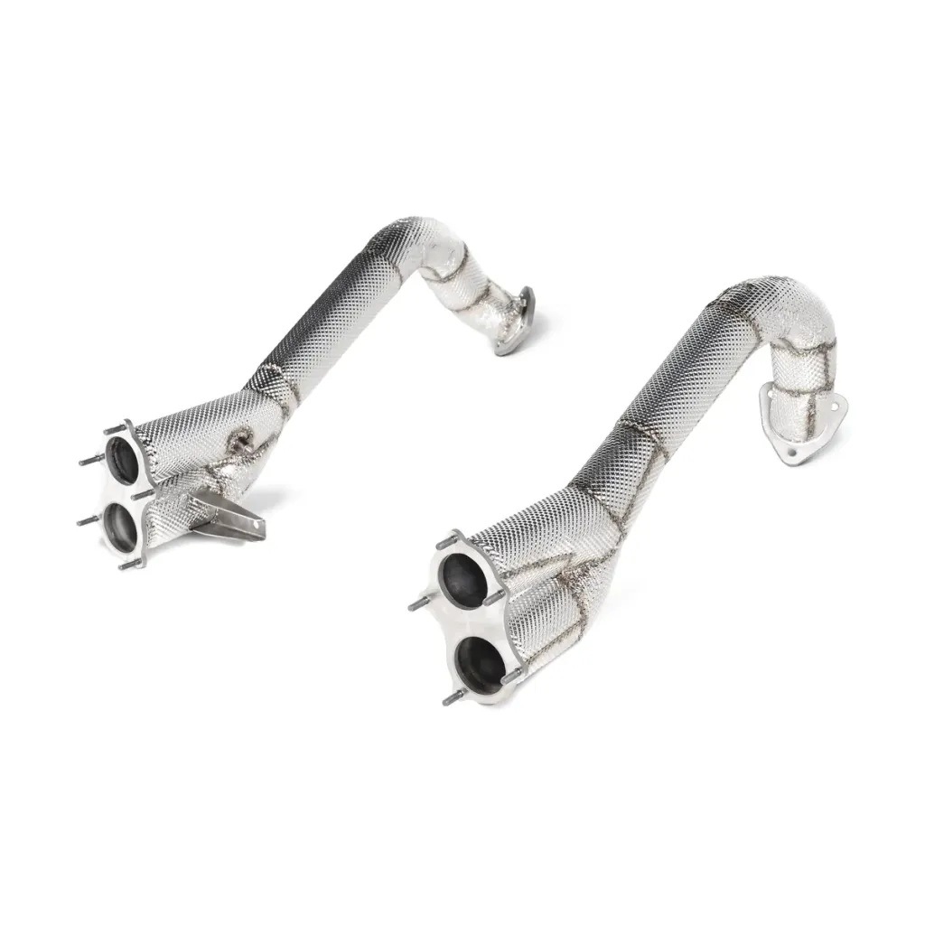 Link pipe Akrapovič de titanio para Porsche Boxster 718 GTS