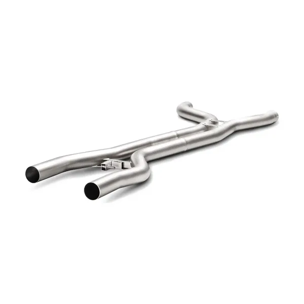 Link pipe Evolution Akrapovič de titanio para Porsche Cayenne 958